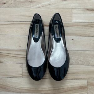 Steve Madden Black Patent Leather Flats | Women’s 6.5